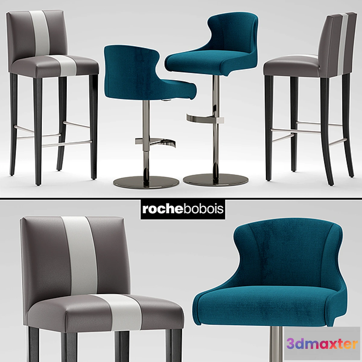 650633 - Chairs roche bobois Tabouret CARIOCA STEEPLE