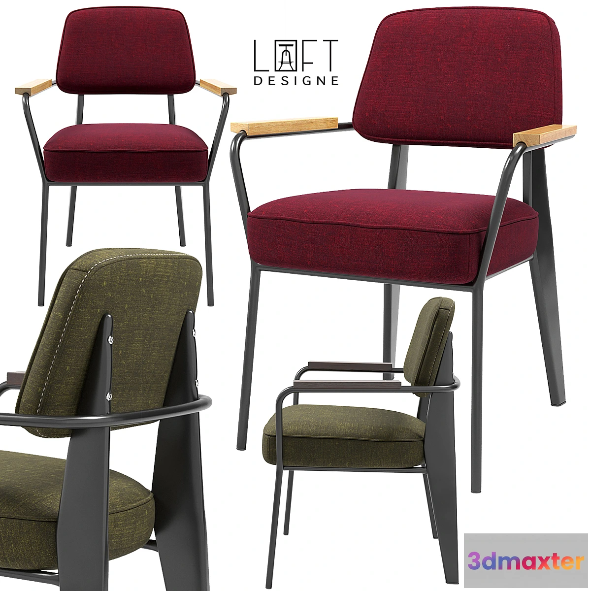 653543 - LoftDesigne Chairs 3604_3603