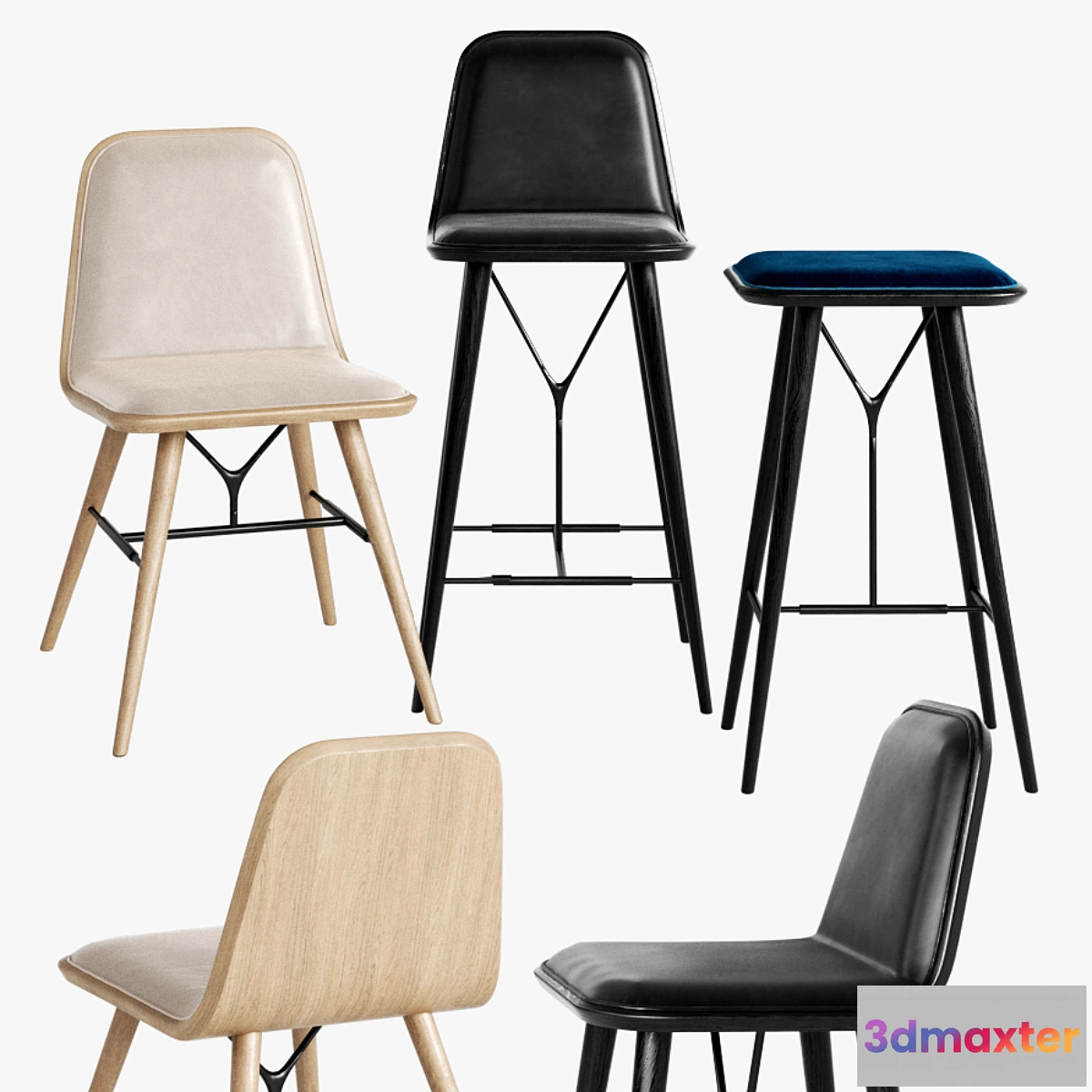 653577 - Fredericia Spine Stool Barstool Chair