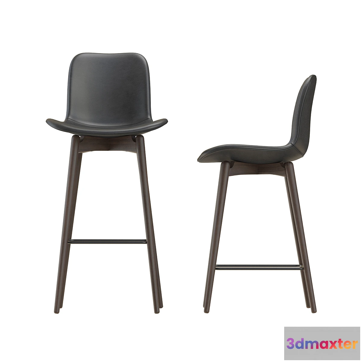 655175 - NORR11 Langue Bar Chair-leather