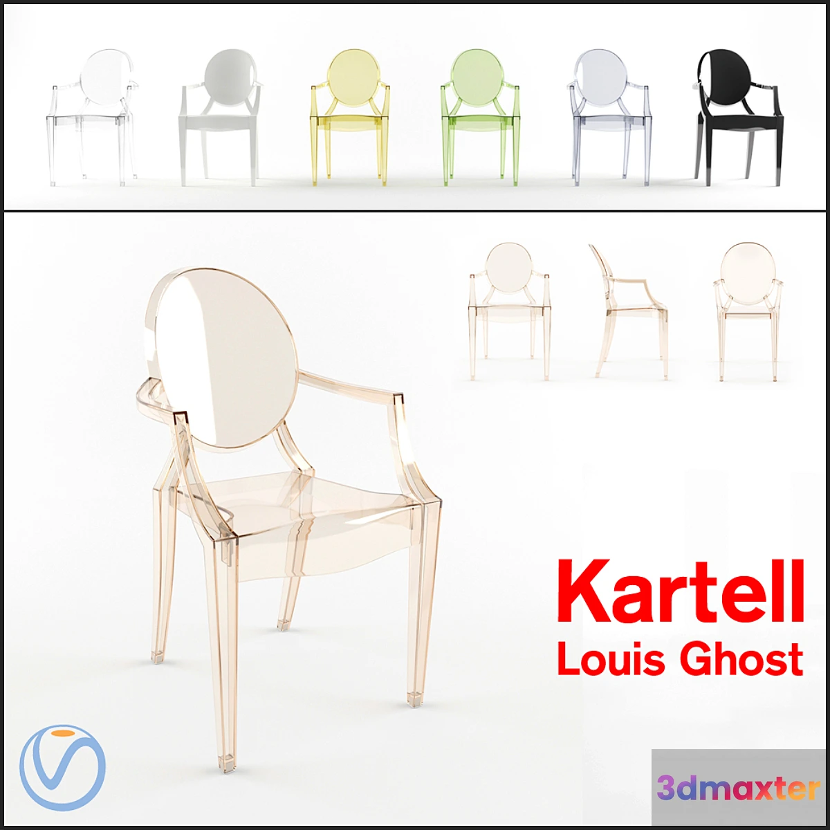 661593 - Kartell Louis Ghost Chair