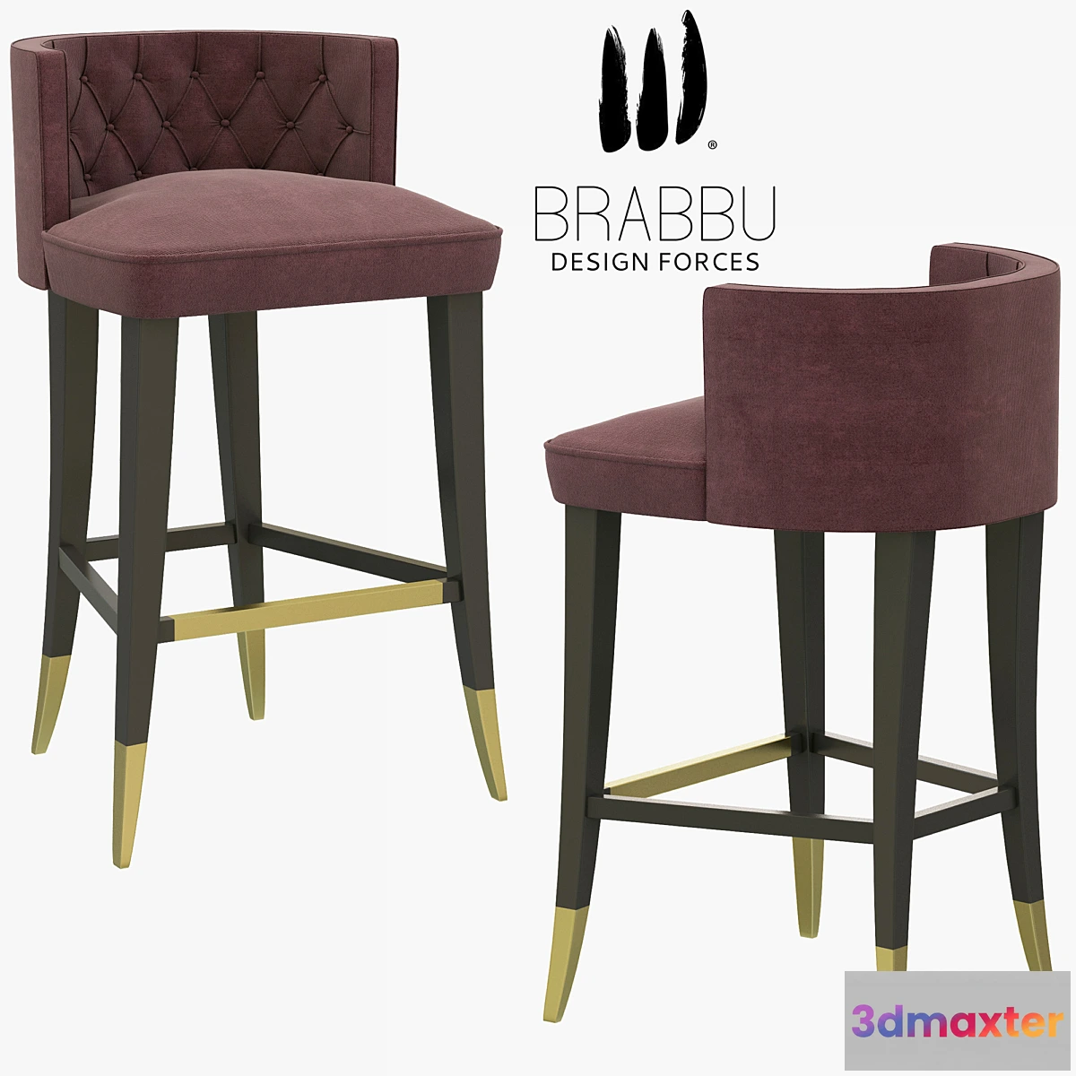 661627 - Brabbu Bourbon Counter Stool