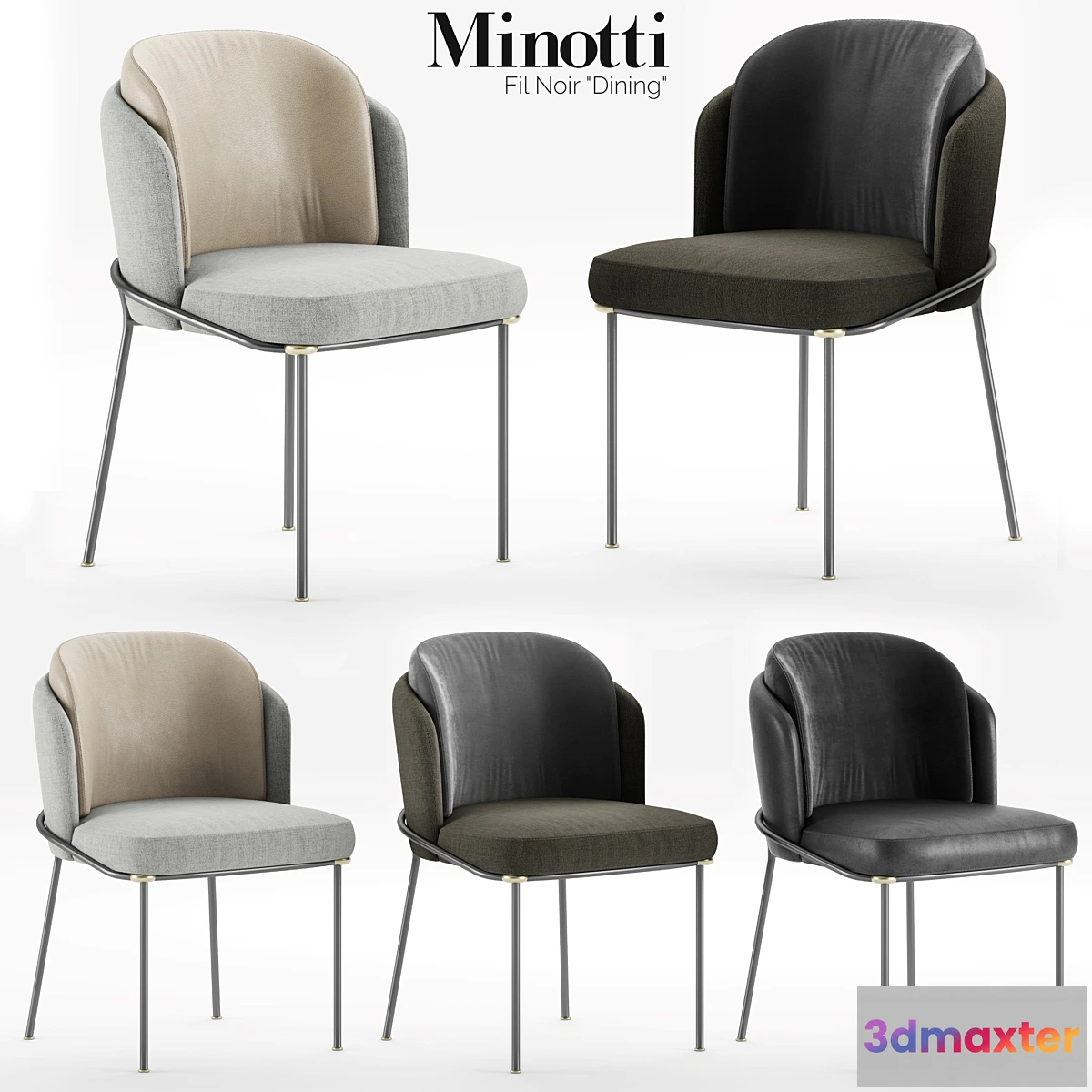 661679 - Minotti Fil Noir Dining Chair - No.3
