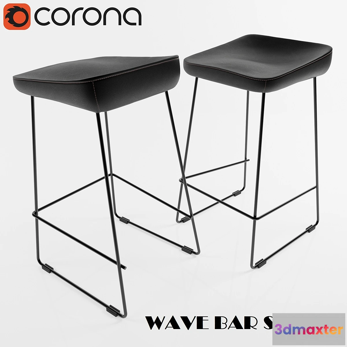 663367 - Wave bar stool