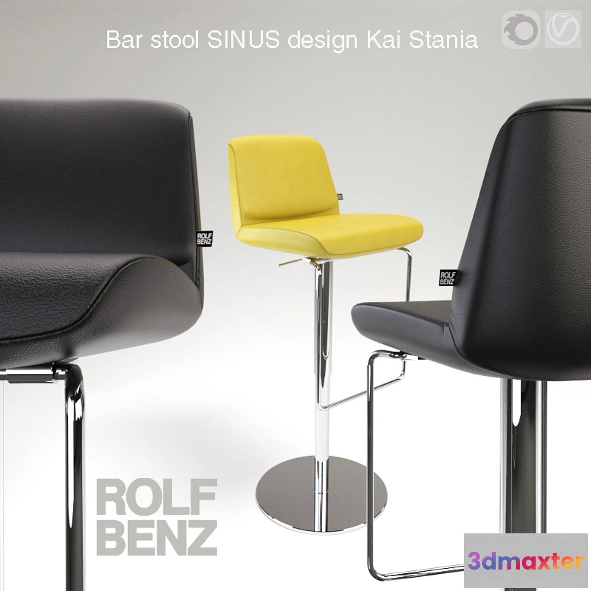 666097 - Barstool Rolf Benz sinus