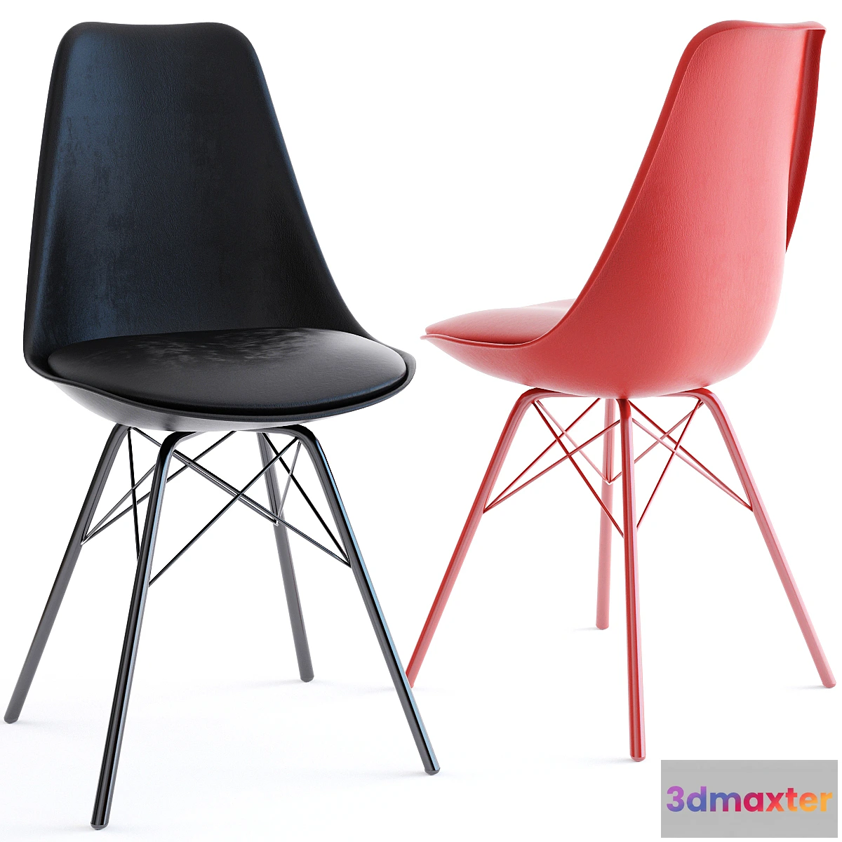 666113 - Lars stoel metaal grijs - LaForma