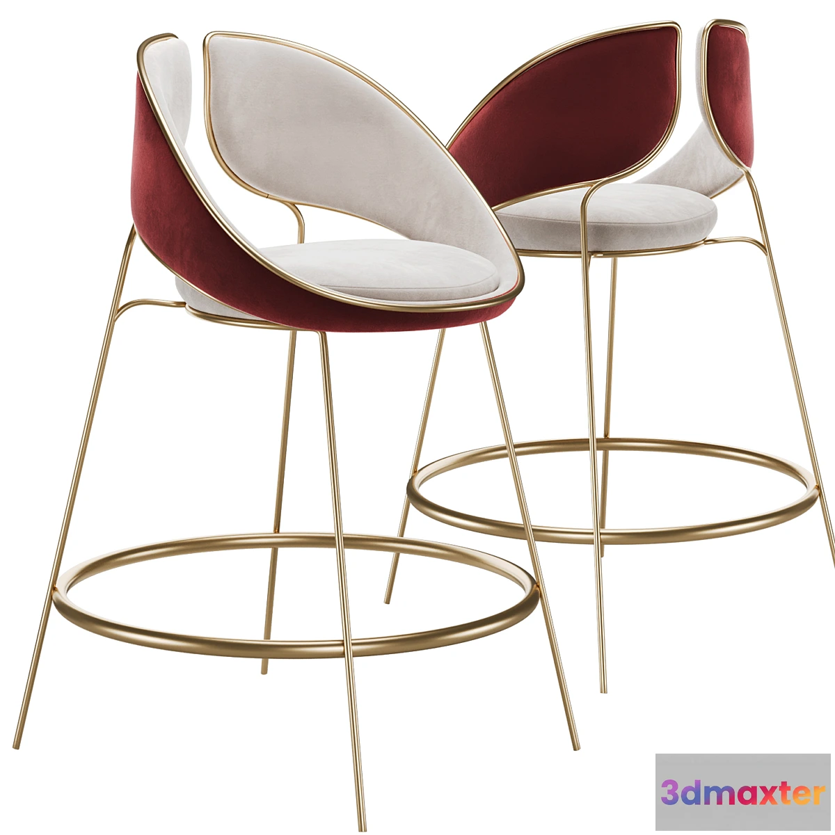 679954 - Hyoku Bar Chair Stool by Alma de Luce