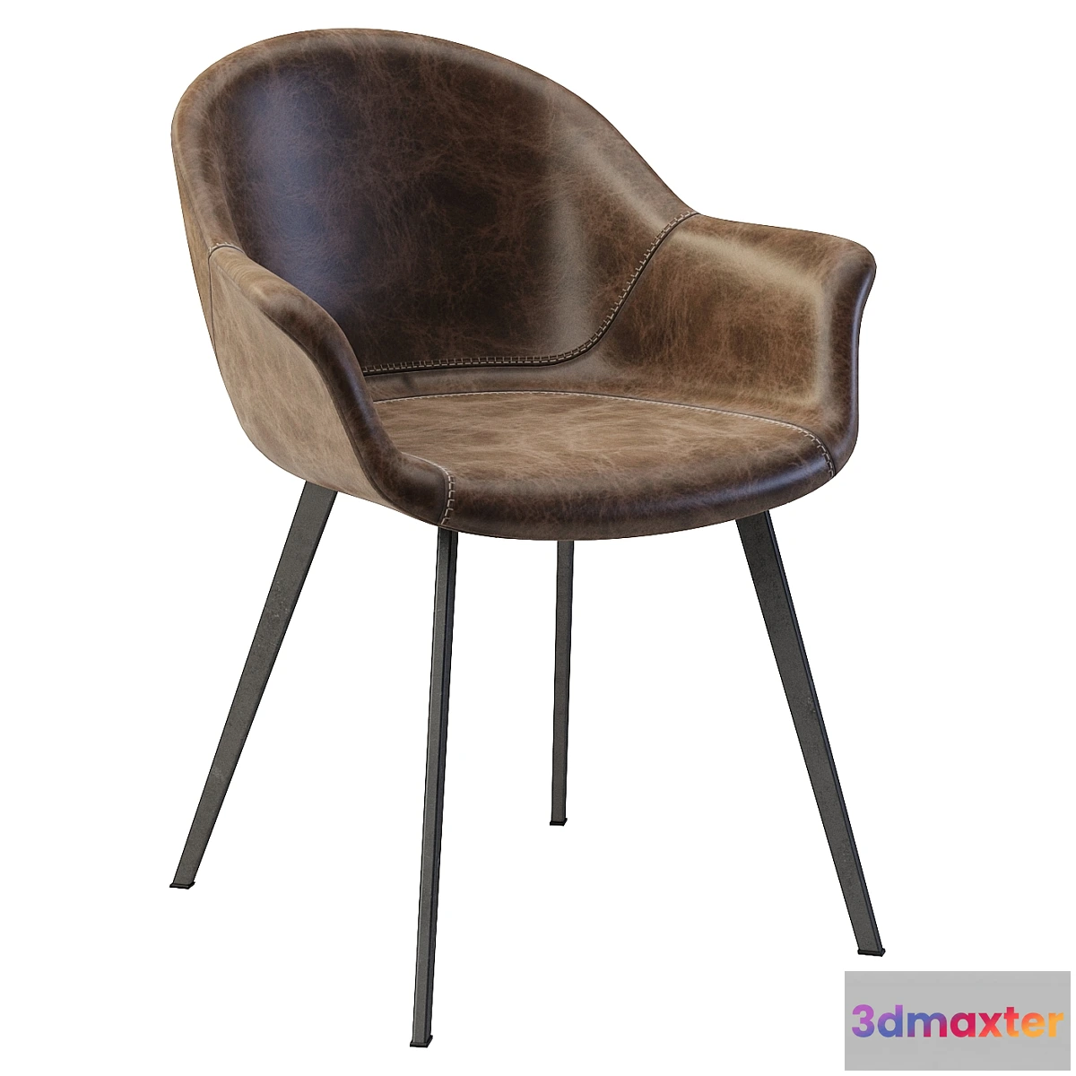 698258 - Dublin Mid-Century Modern Dining Tub Chair
