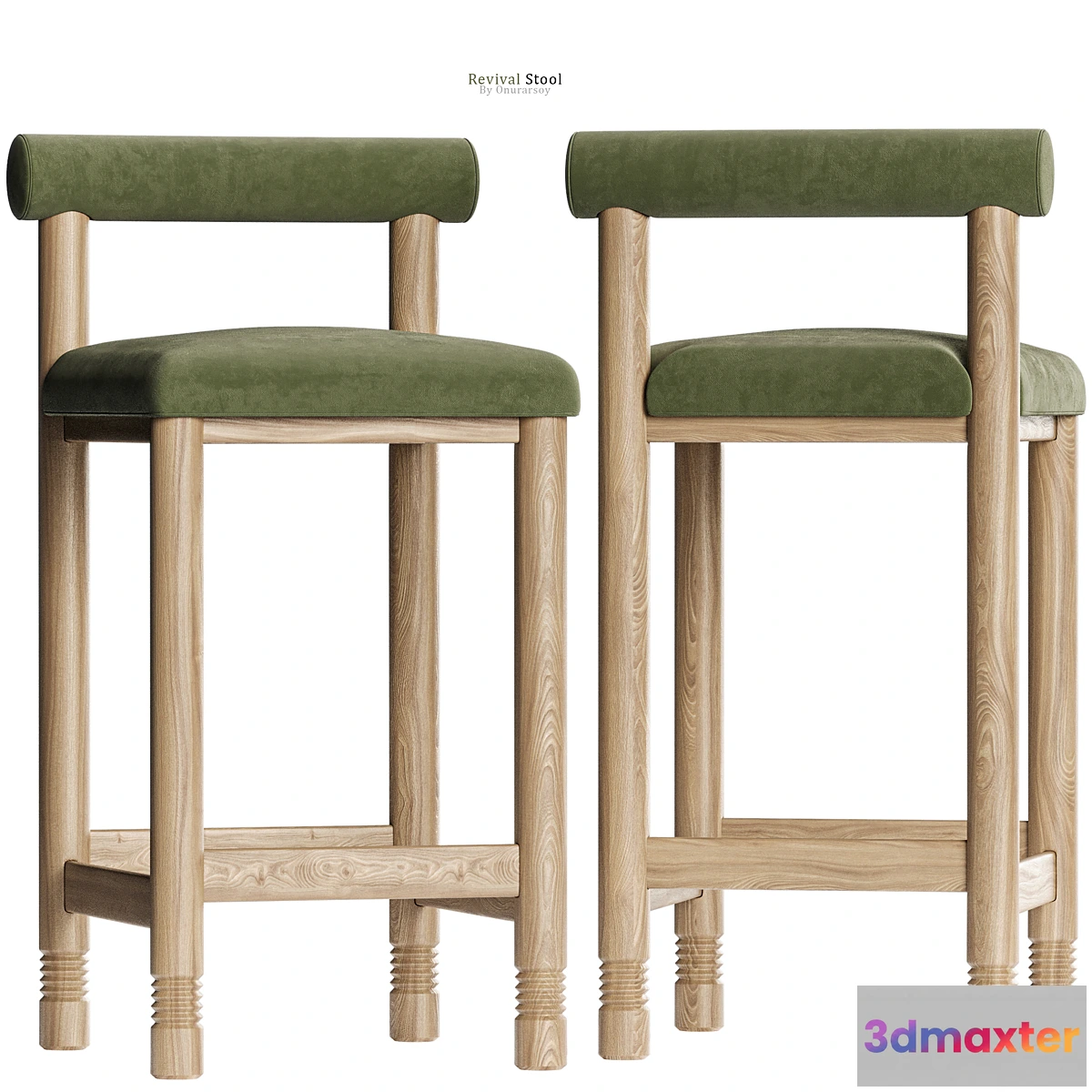698278 - Crate & barrel - Revival Counter Stool in Green