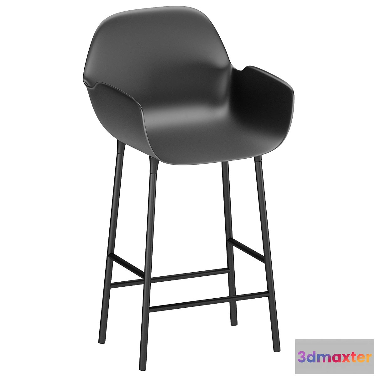 698570 - Semi-bar armchair Form black - No.2