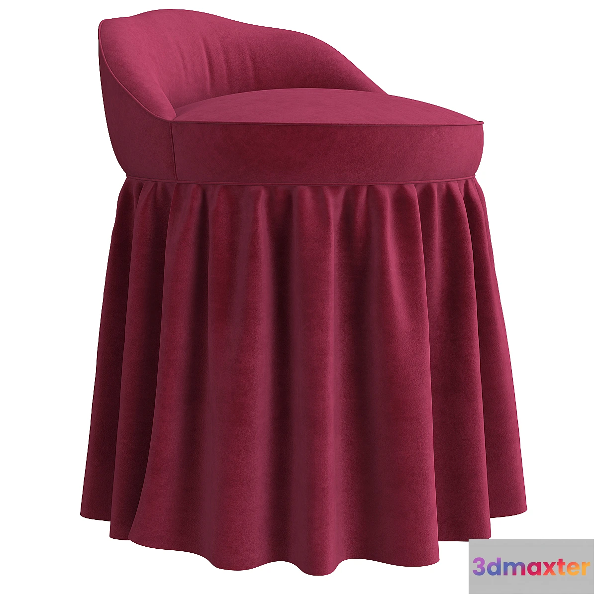 698596 - Monogrammed Slipcovered Swivel Stool Ballard Designs