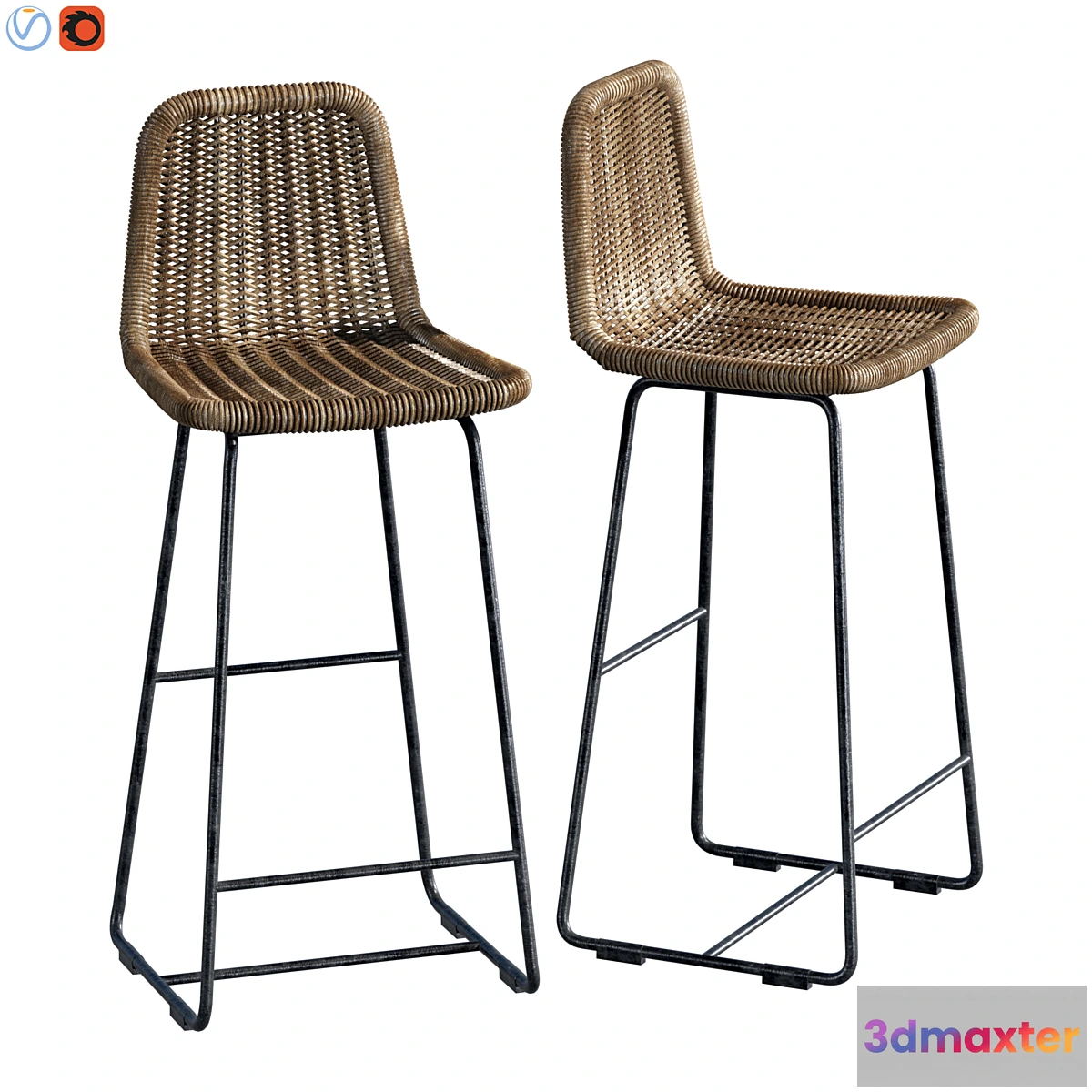 698616 - Plymouth Woven Counter Stool
