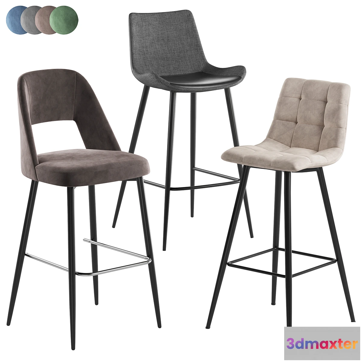726726 - Bar stool Lido Spice Biarritz - No.2