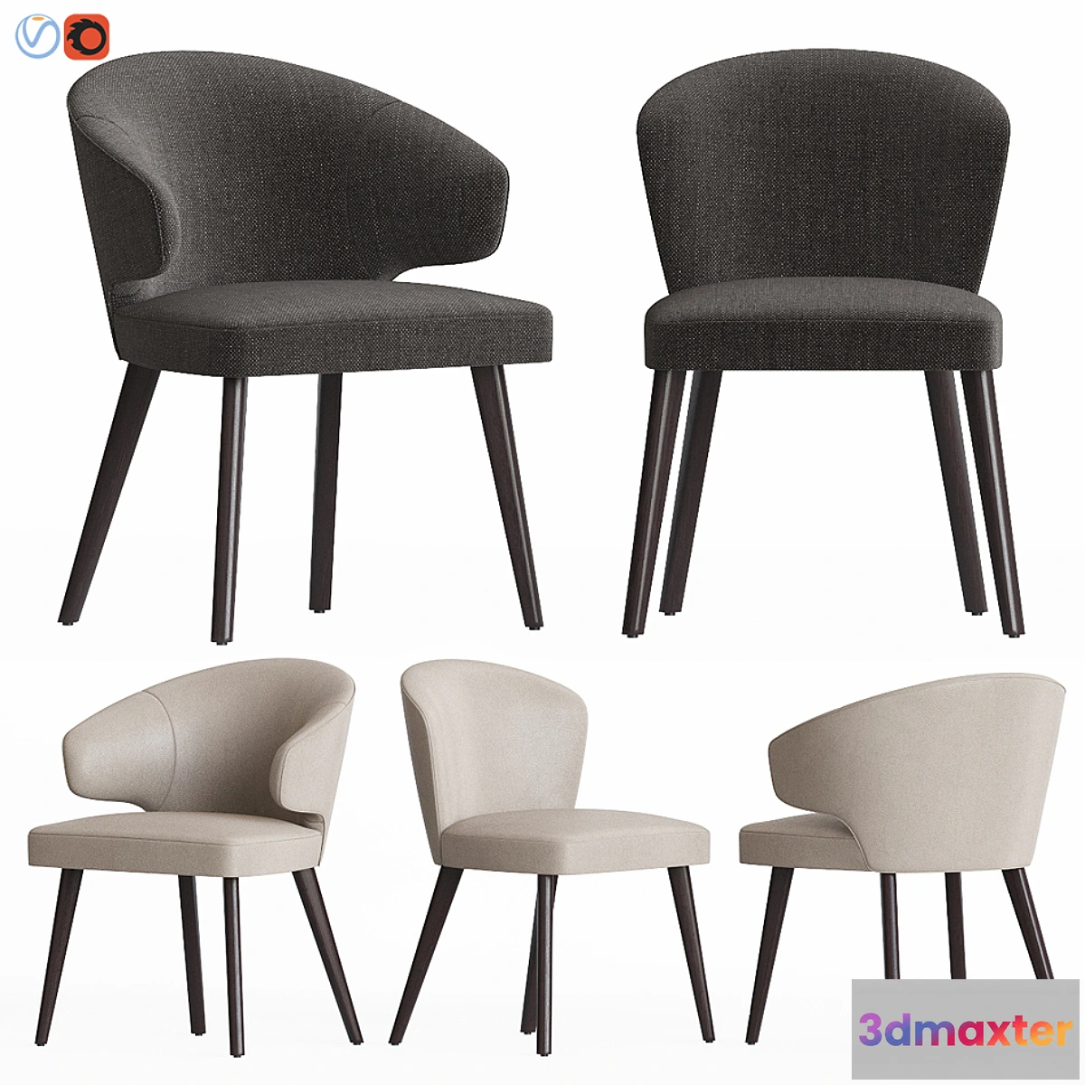 726728 - Minotti Aston Dining Chair - No.3