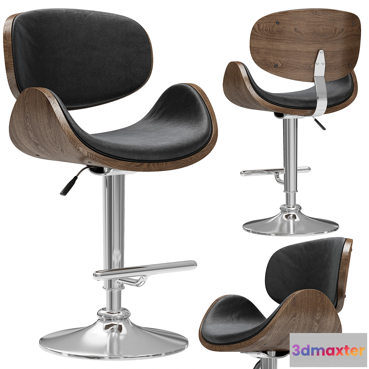 727026 - Bar stool Eames Lounge Bar Stool - No.2