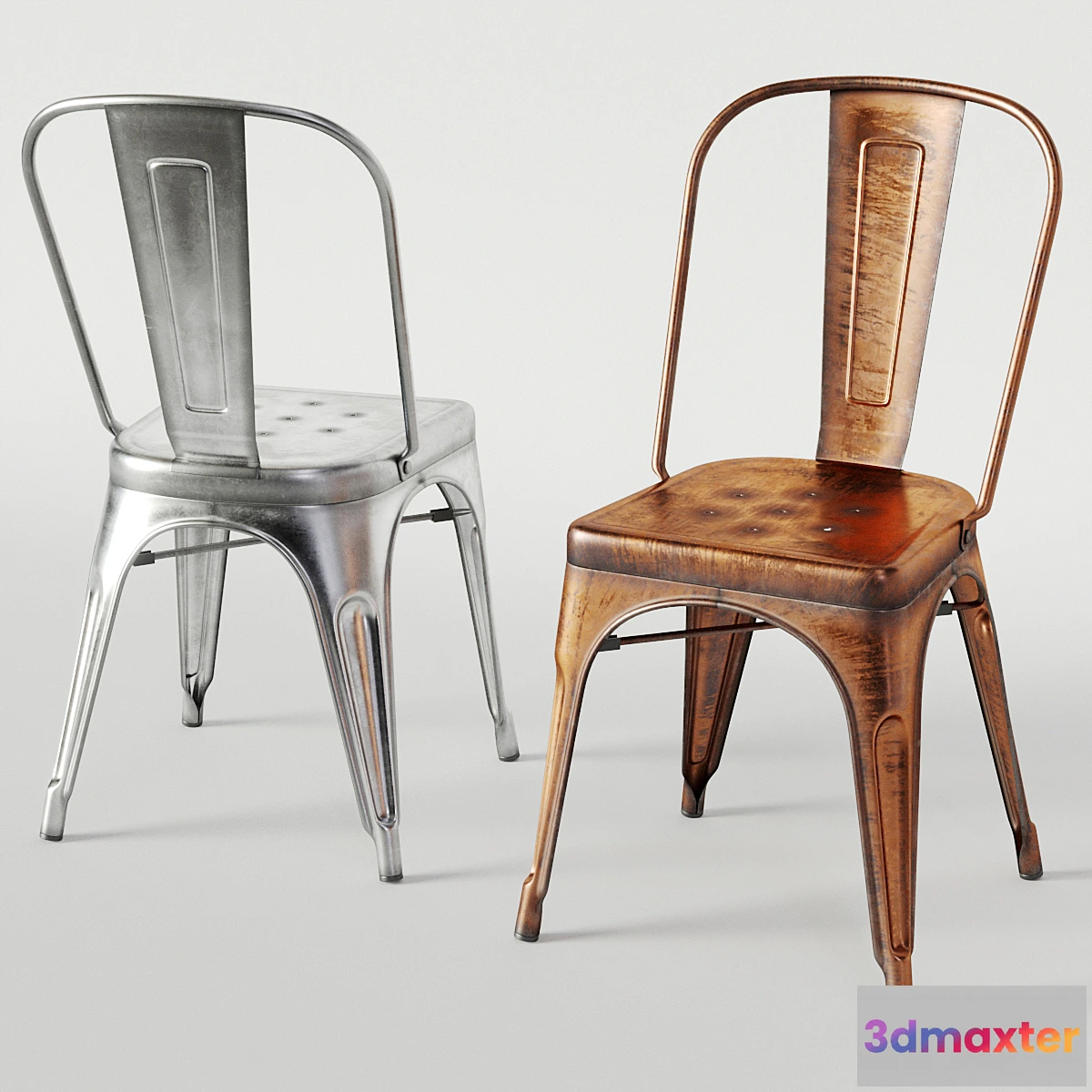 727142 - Xavier Pauchard Tolix Style Chair - No.3