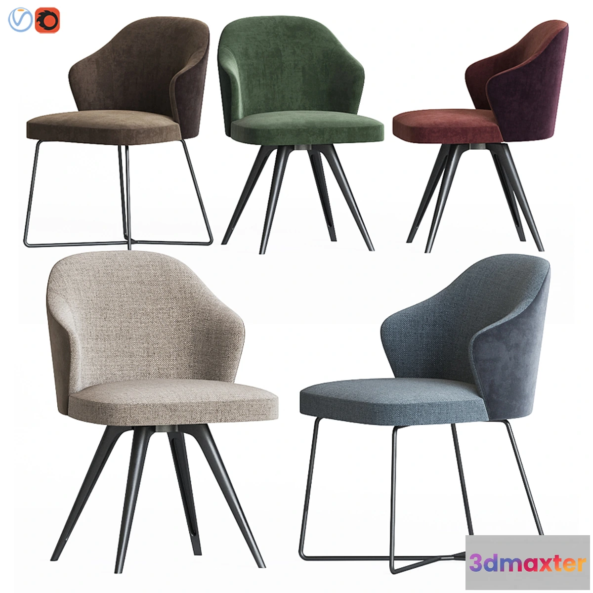 727366 - Leslie Dining Chair Set Minotti - No.2