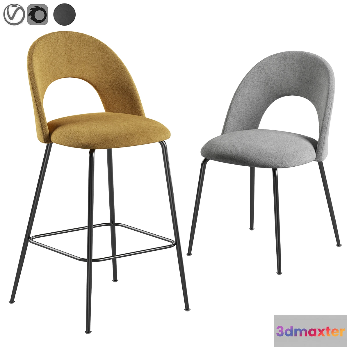 727528 - La forma Mahalia stool - No.2