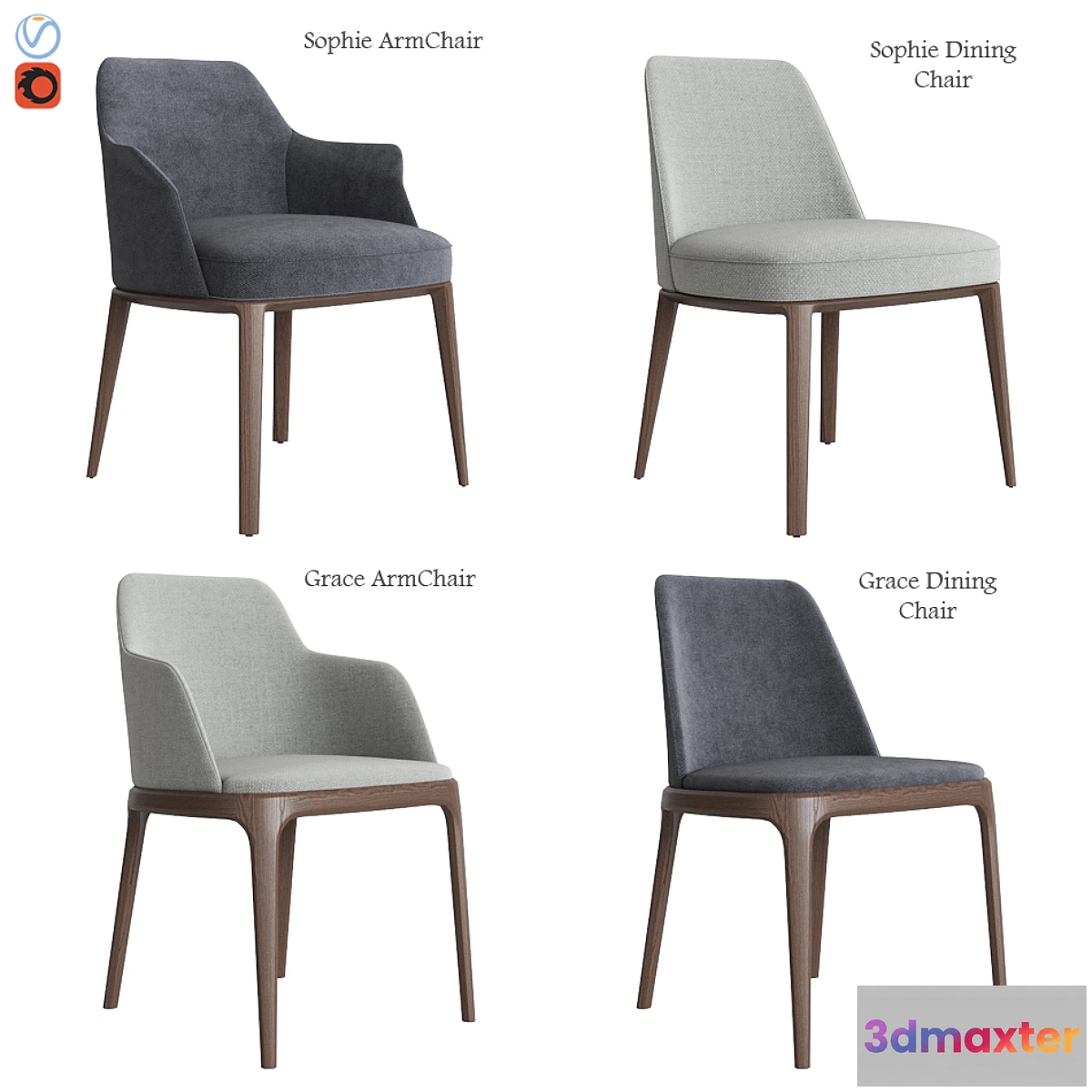 727638 - Poliform Sophie & Grace Chair Set - No.3