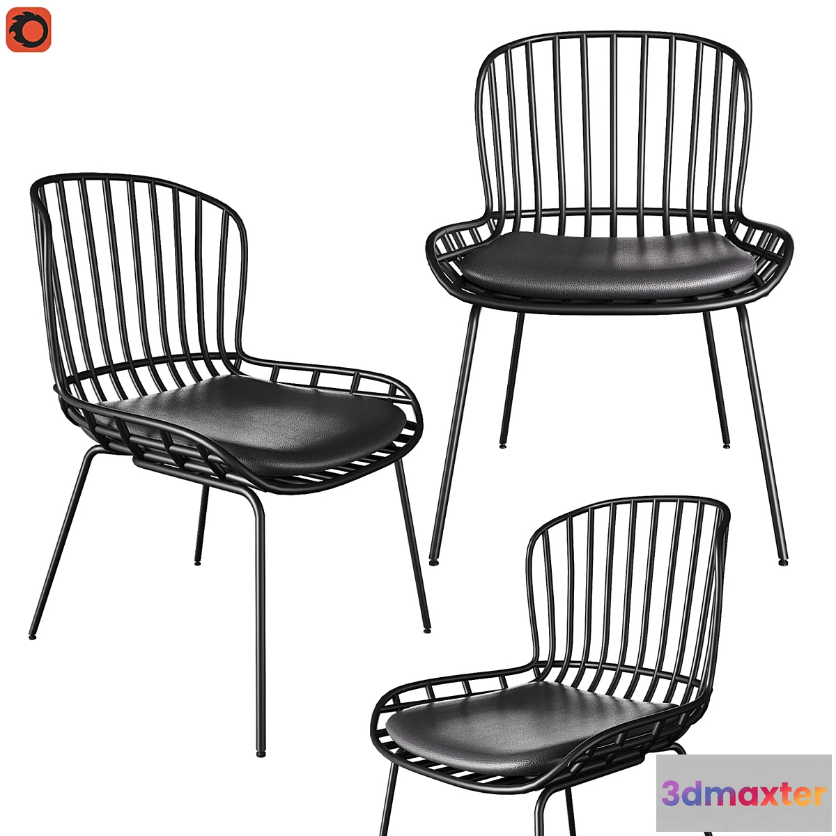 742847 - Chair Surpik La Forma black - No.2