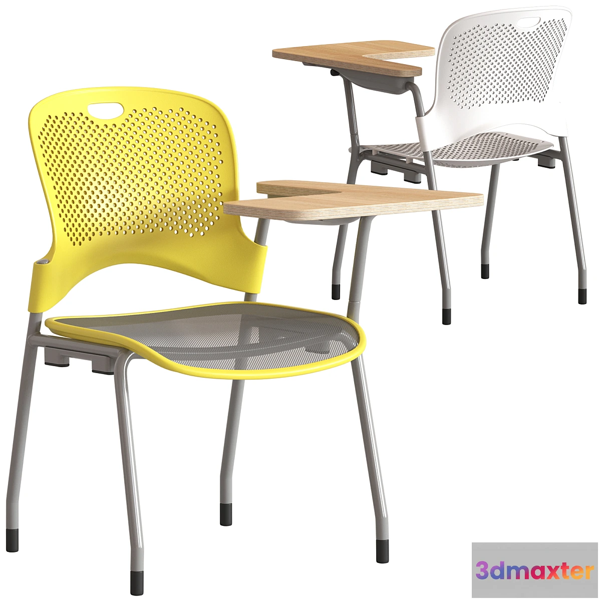 758551 - Herman Miller Caper Stacking Chair with table