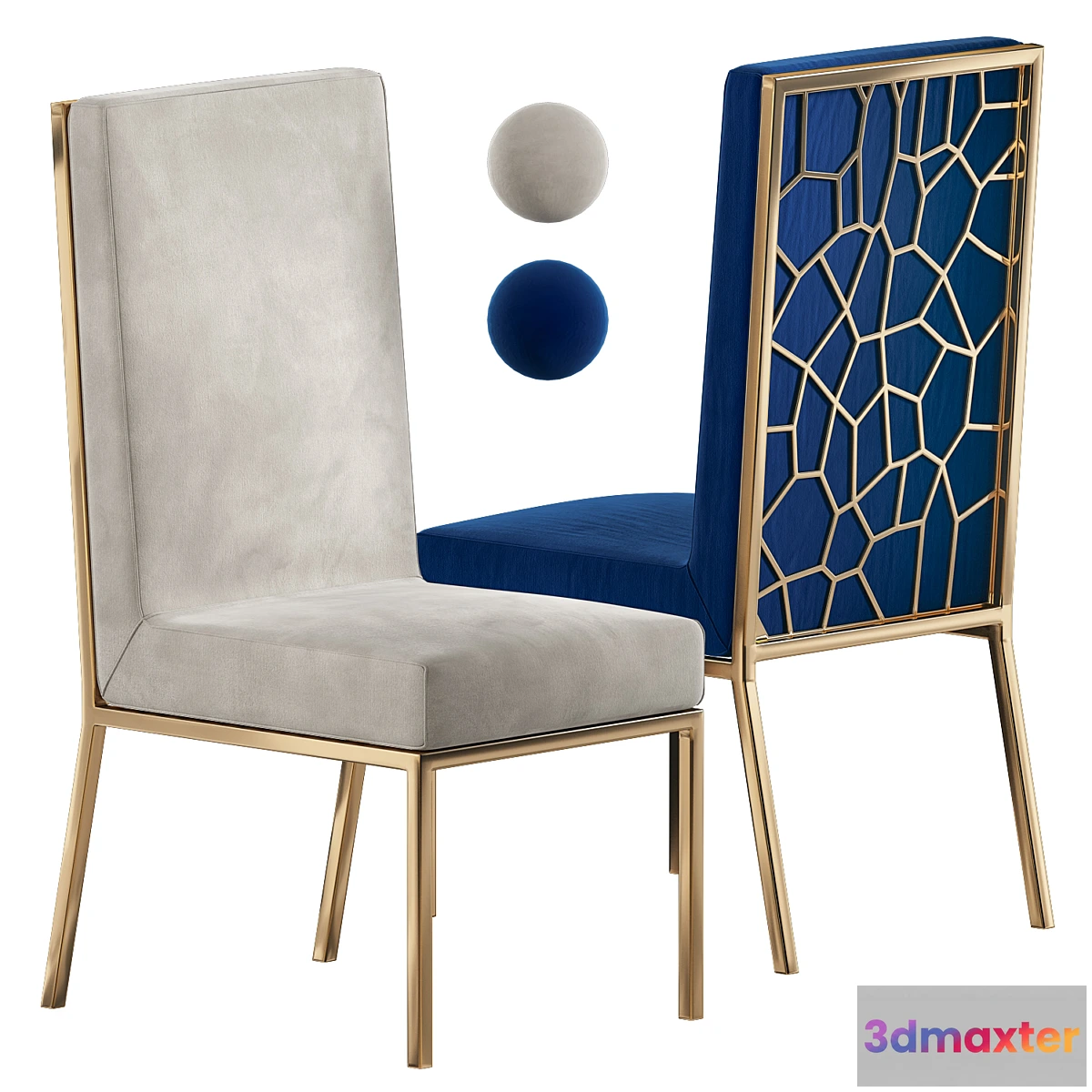 758617 - Dining Velvet Chair