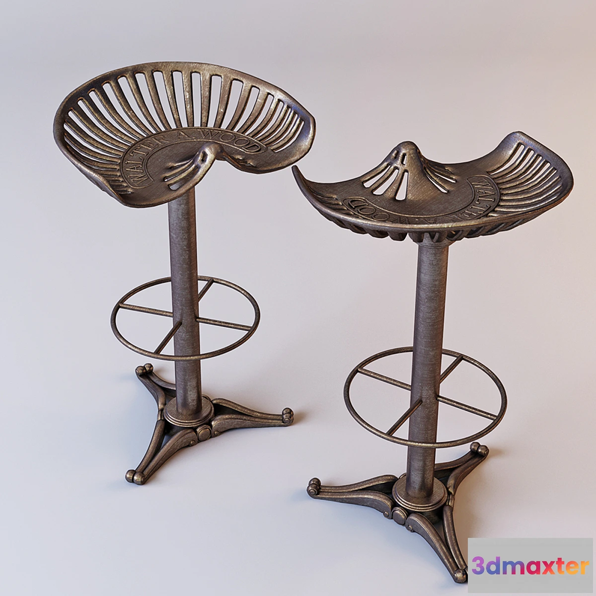 758713 - Cast-iron bar stool - No.2