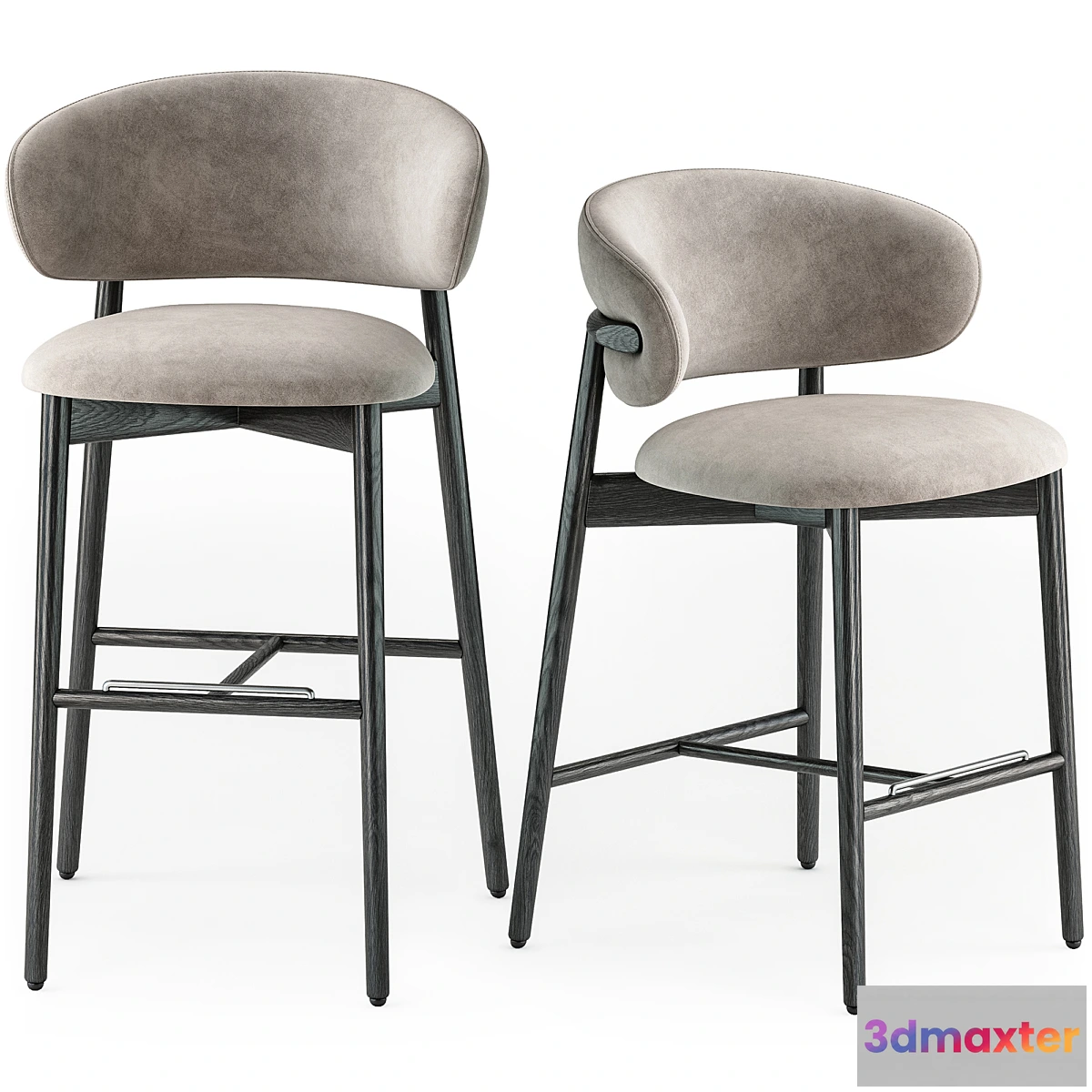 781563 - Calligaris Oleandro wood stool - No.2