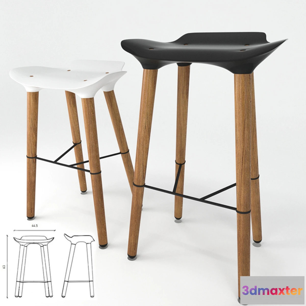 795338 - Pilot Stool Quinze & Milan - No.2
