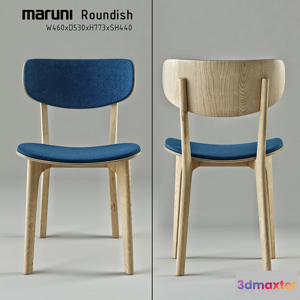 795358 - Roundish_Maruni_Armless chair - No.3