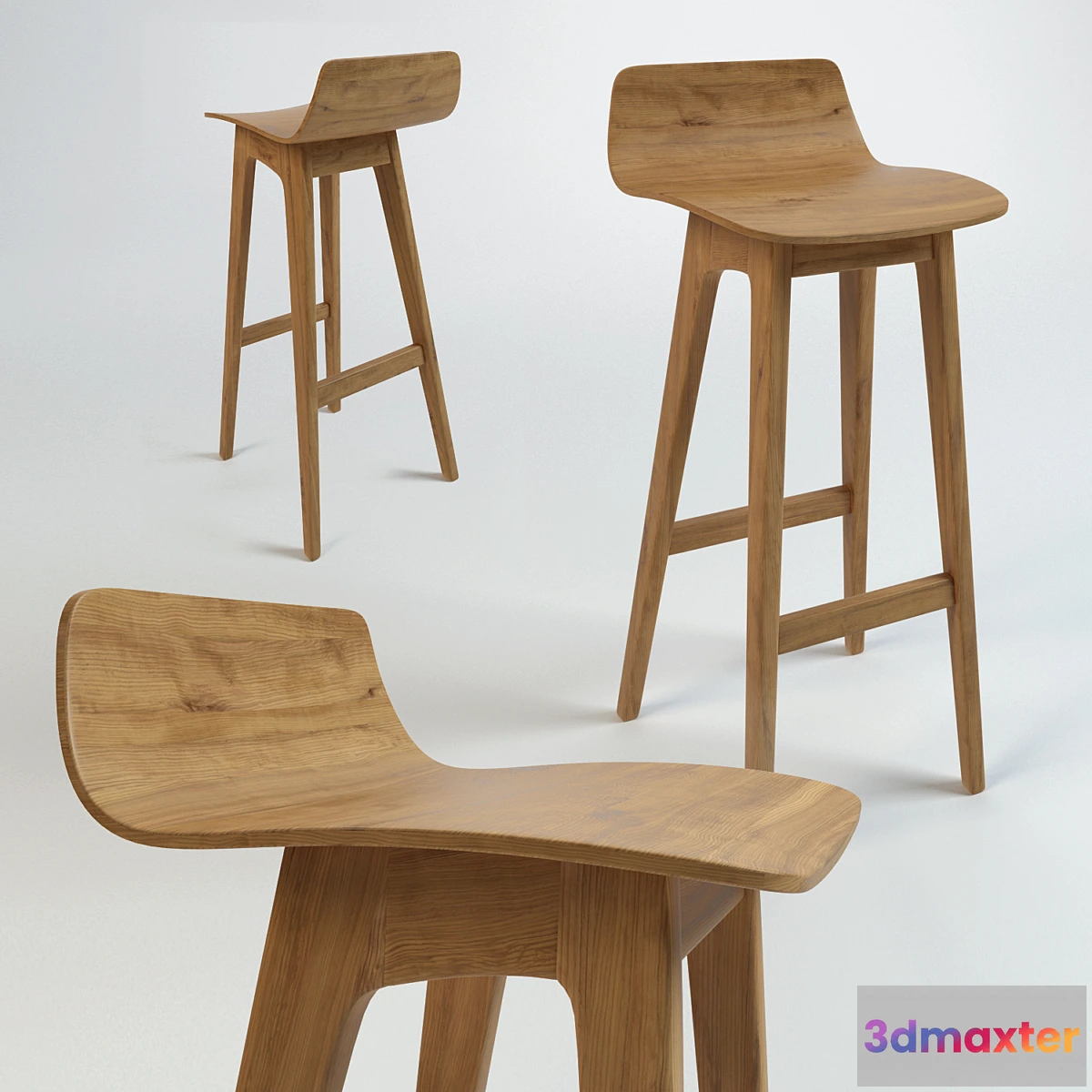 795424 - Stool Wood - No.3