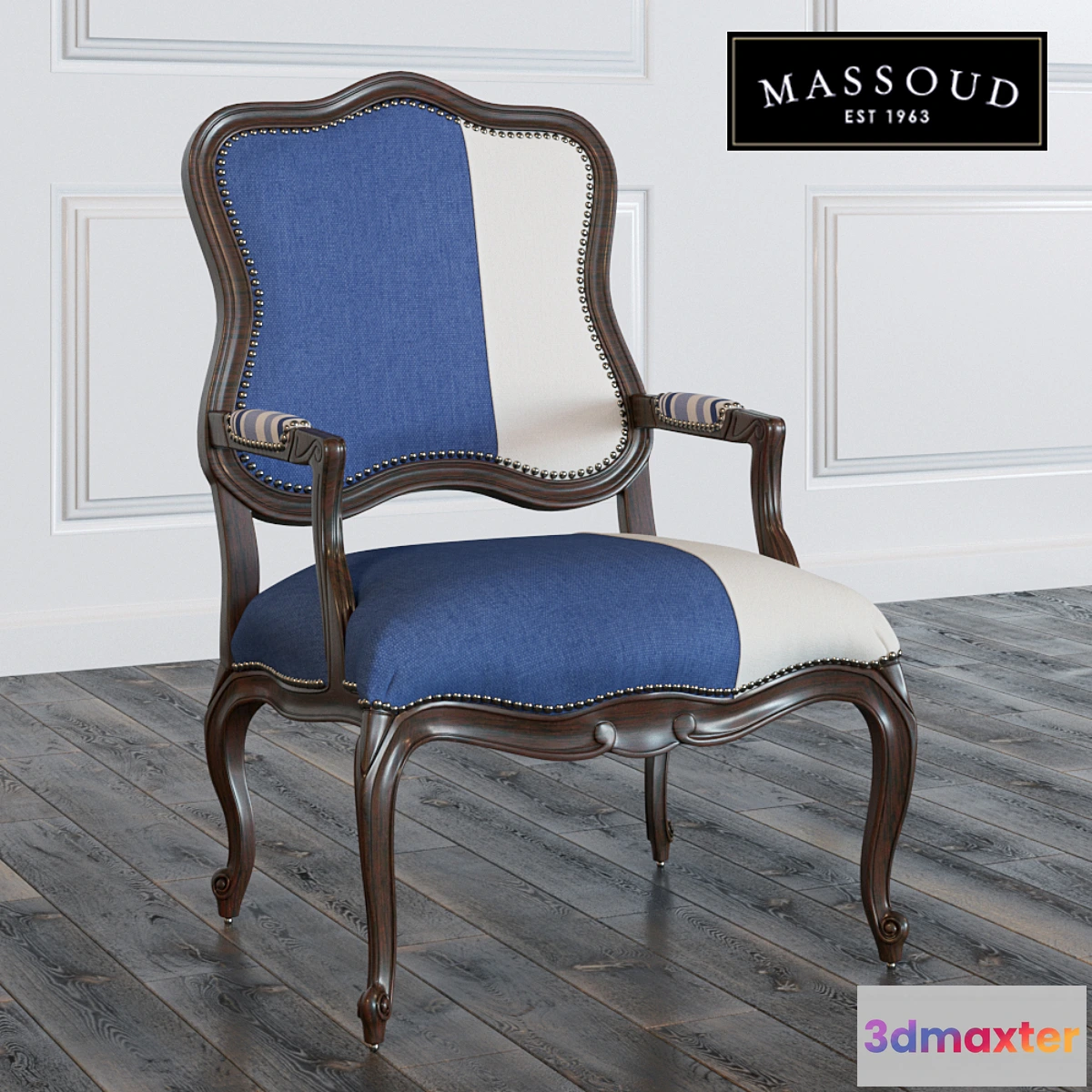 797058 - Michael Colorblock Bergere Chair - No.3