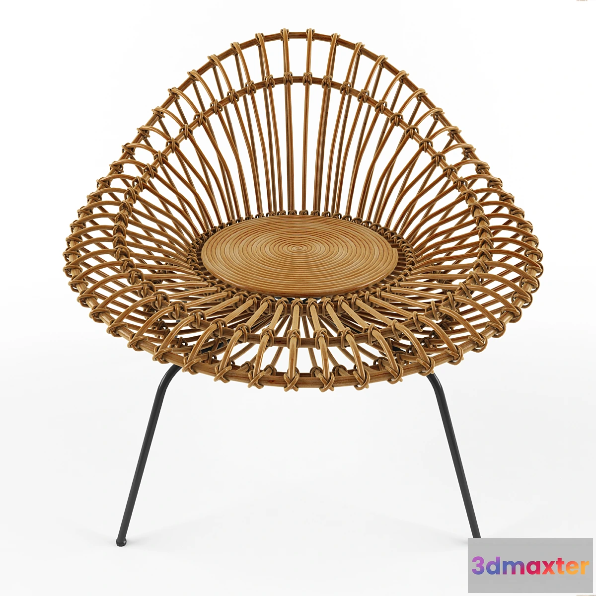 829514 - Rattan lounge chair - No.3