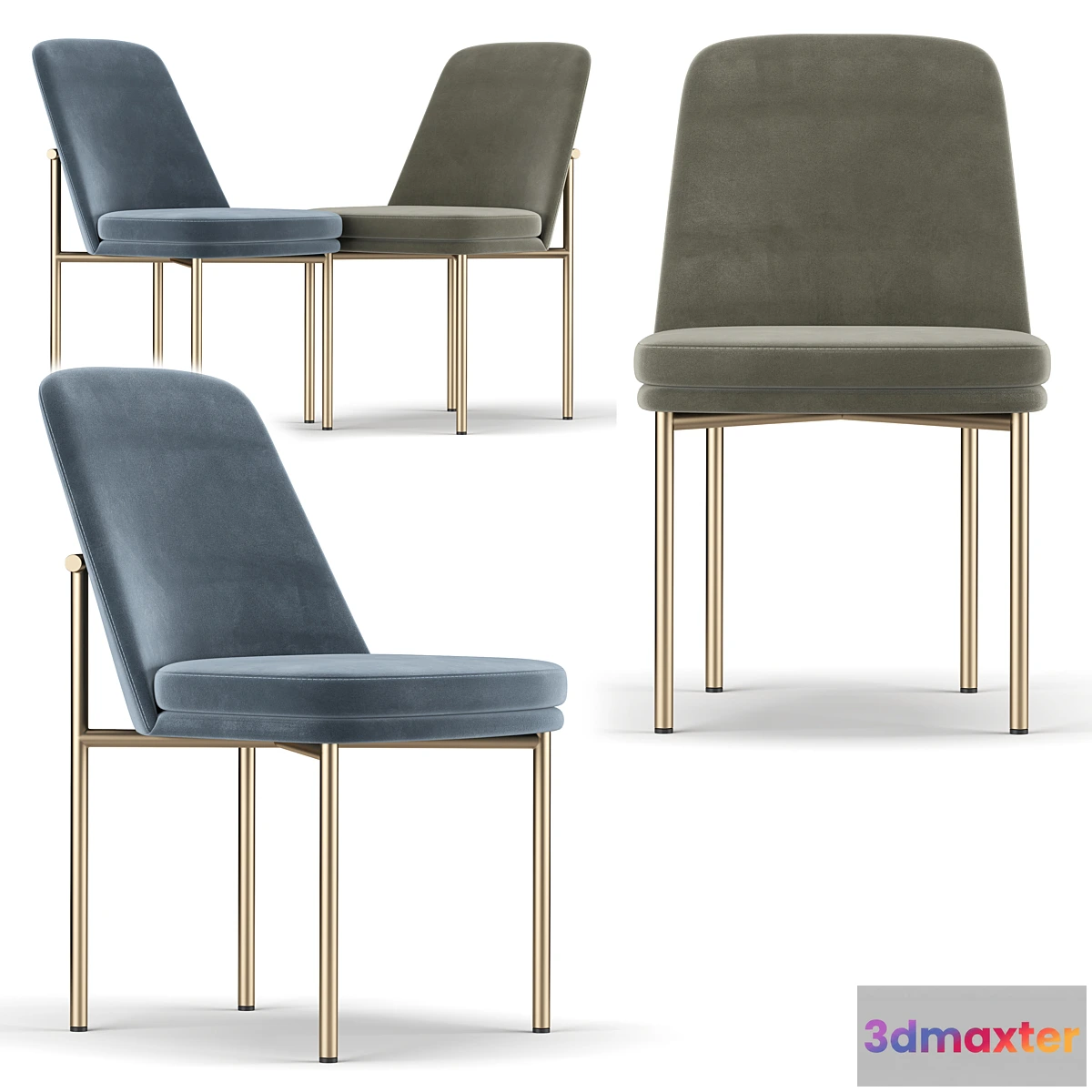 831650 - Jack Metal Frame Dining Chair - No.3