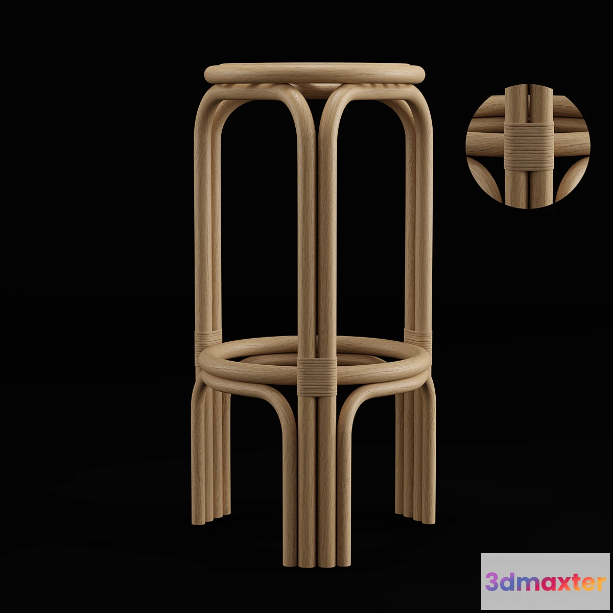 831702 - Alache Bar Stool (high) - No.3