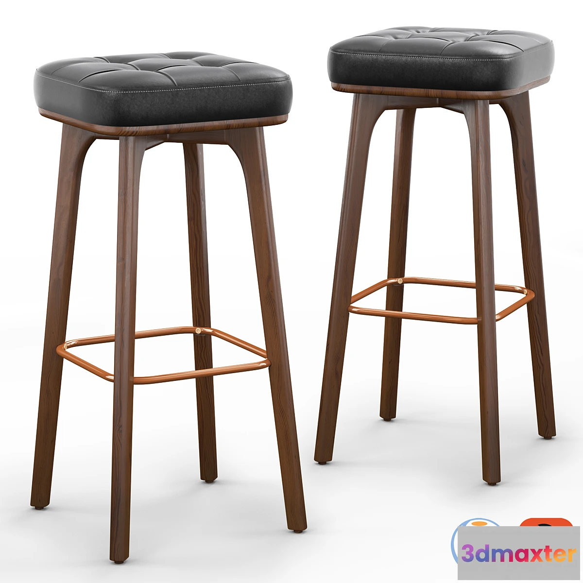832160 - Cult Living Winchester Solid Bar Stool - No.3