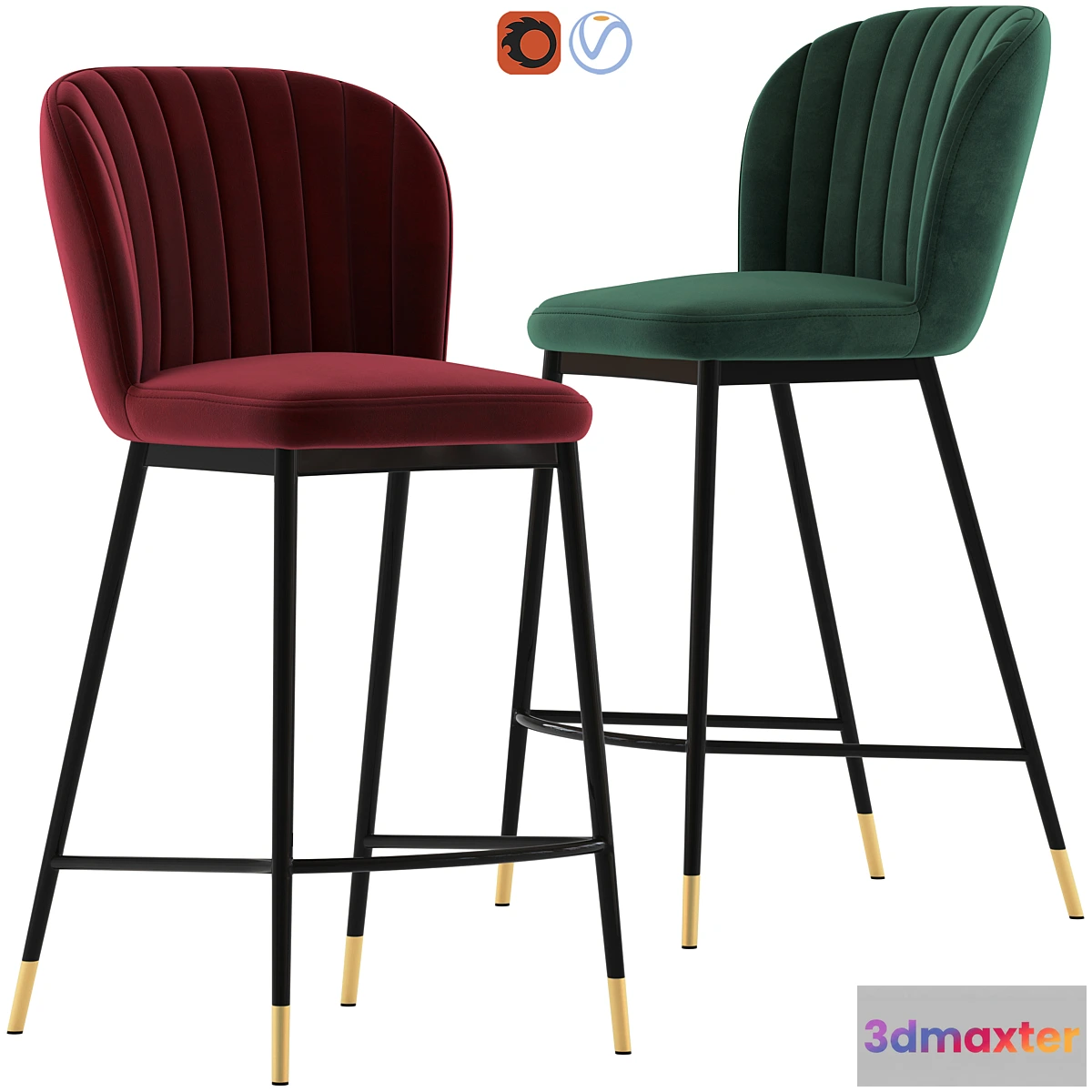 832238 - Temple and Webster Venus Barstool - No.3