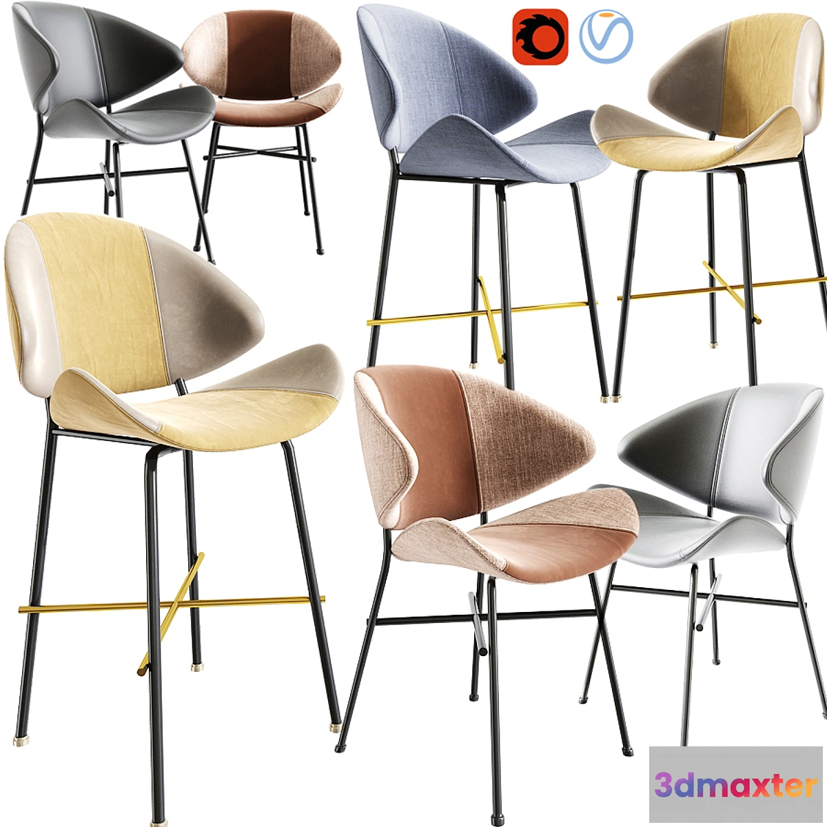 832266 - Cheri Bar Stool And Dining Chair - No.3