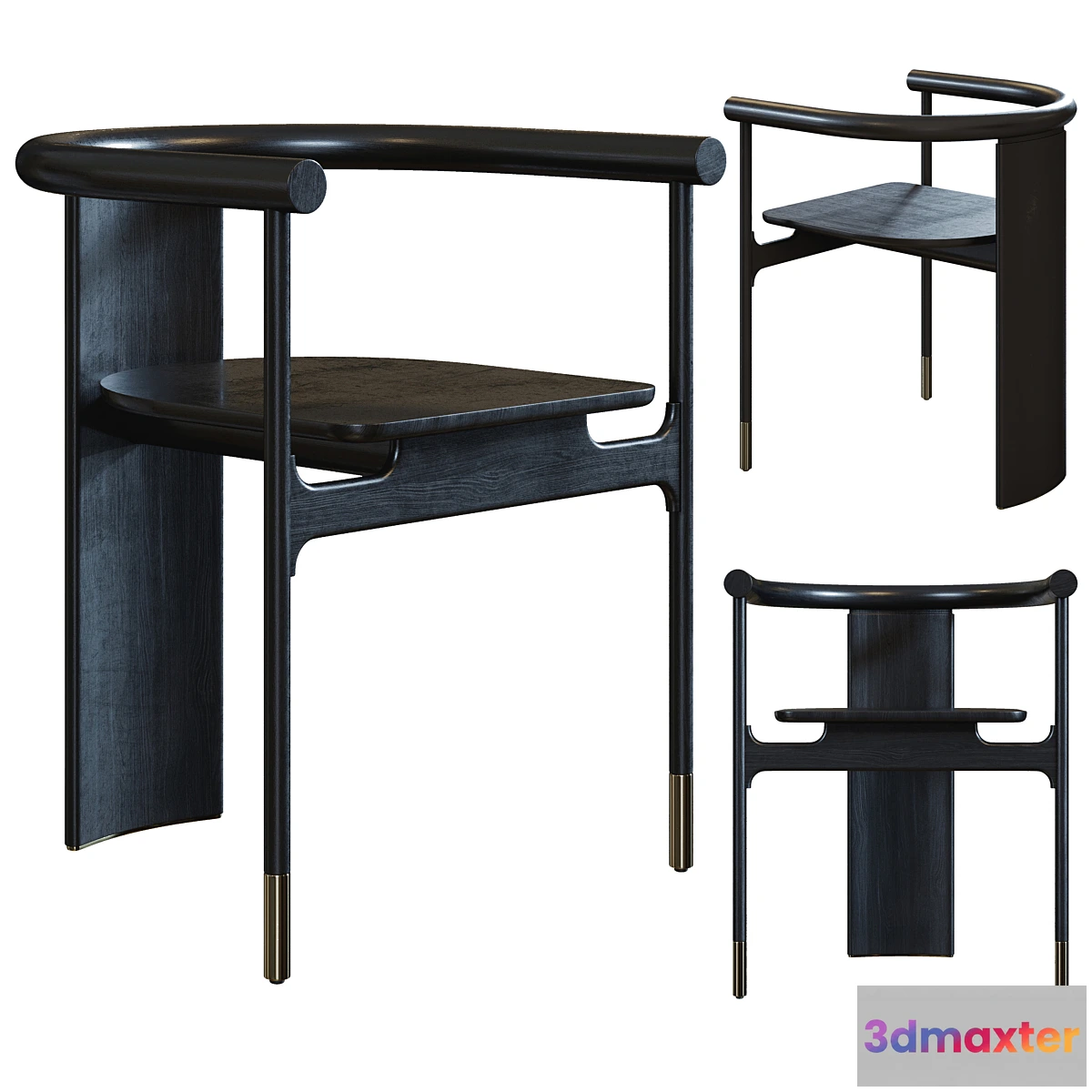 864093 - Contemporary Chair Black - No.4