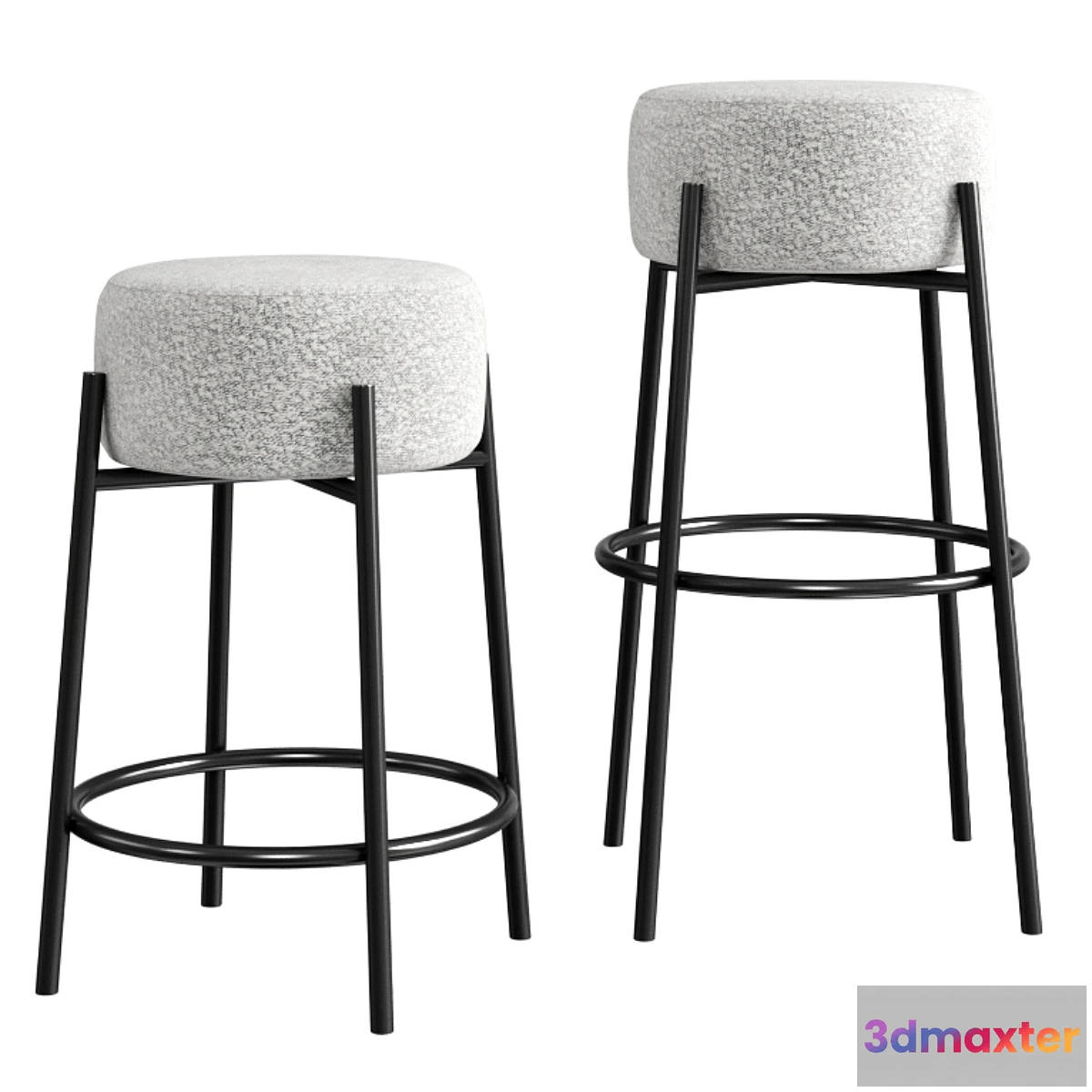 864403 - Cb2 Peg Upholstered Counter & Bar Stool - No.4