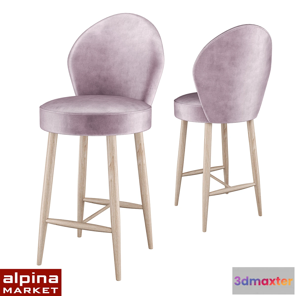 881198 - OM Upholstered bar stool IXORA - No.4