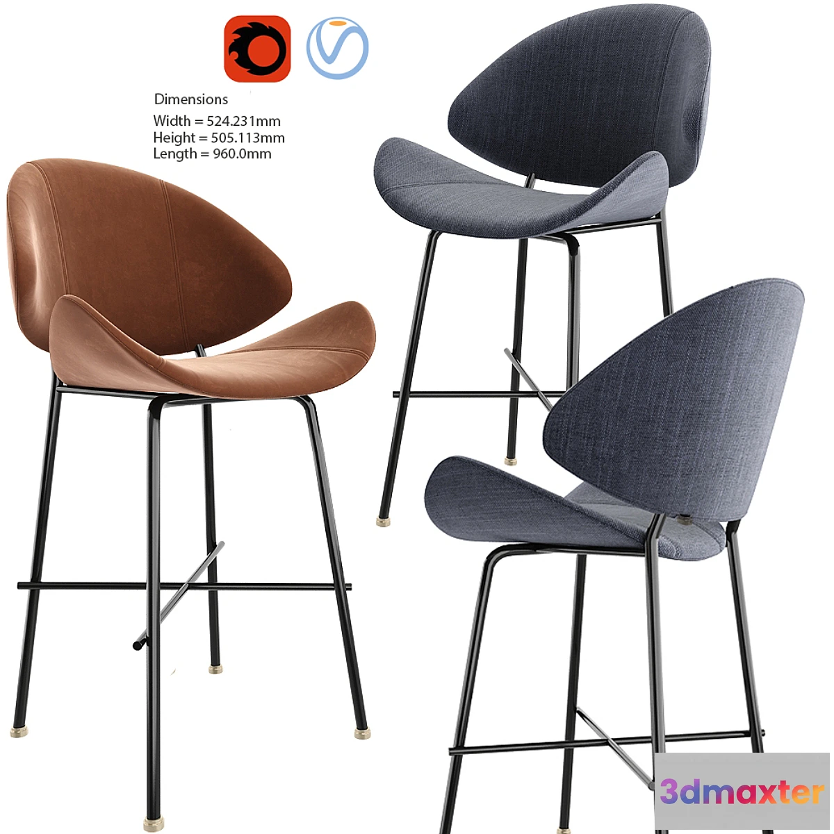 889702 - Cheri bar stool - No.2
