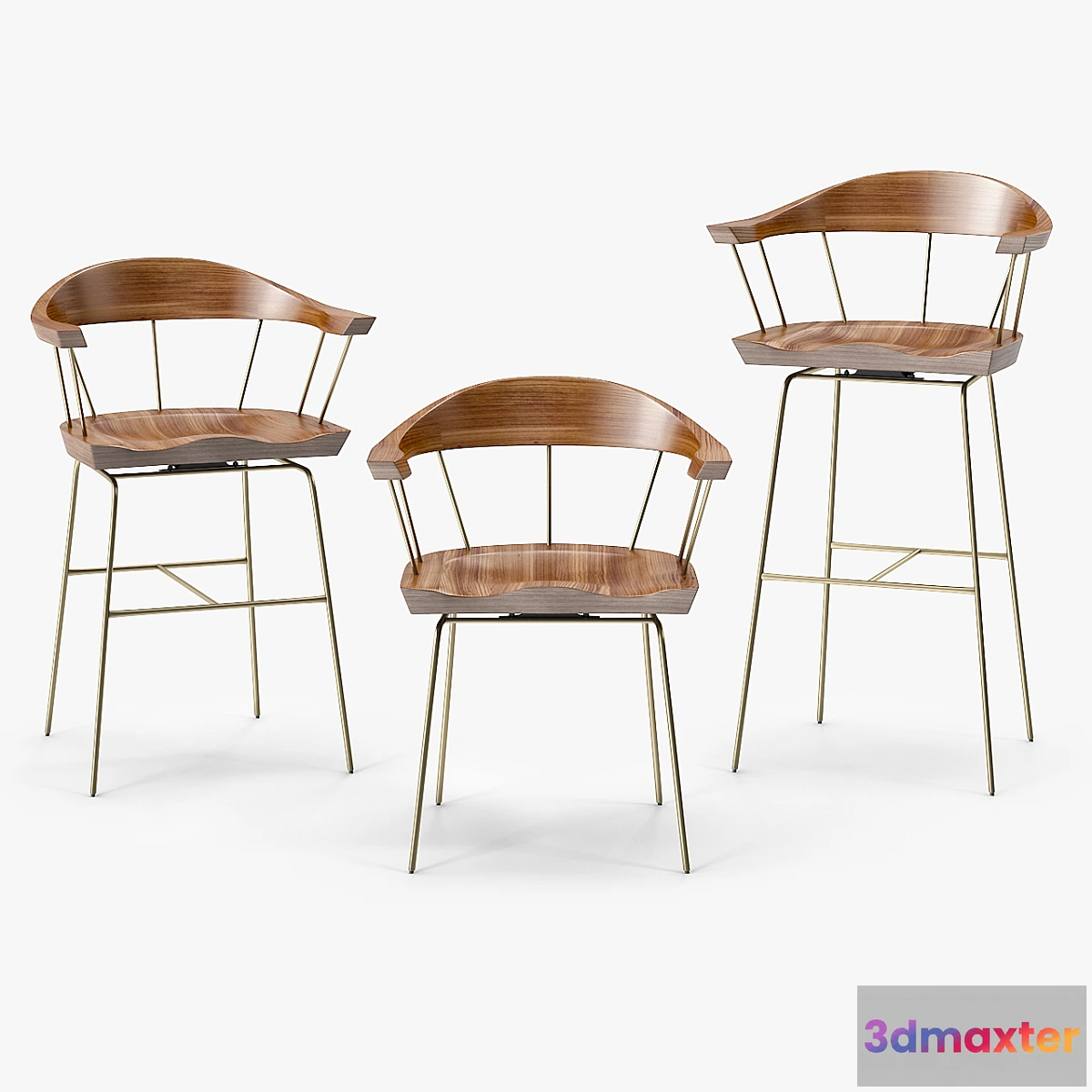 894394 - BassamFellows Spindle Chair - No.2