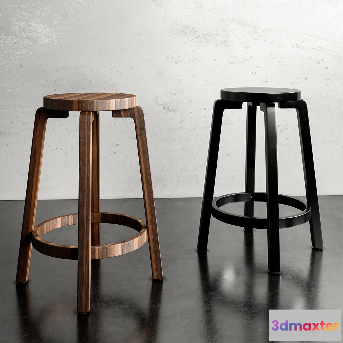 903360 - Stool bar Alvar Aalto - No.2