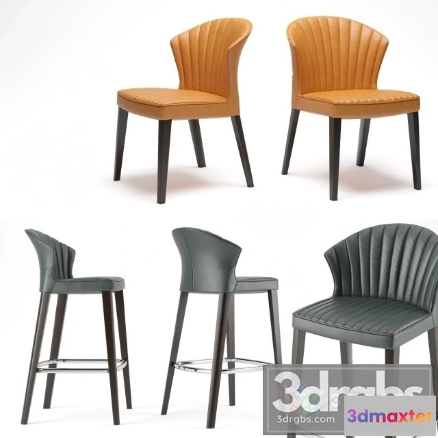 944958 - Allermuir Cardita Leather Bar Stool