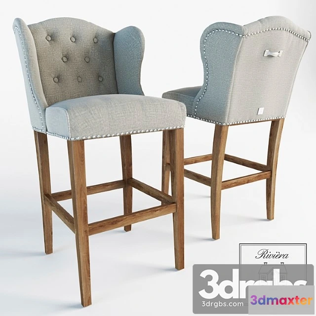 945362 - Bar Stool Keith Lowback Riviera Maison