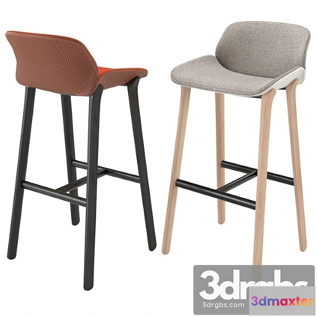945378 - Bar stool nuez bq2775 by andreu world 2