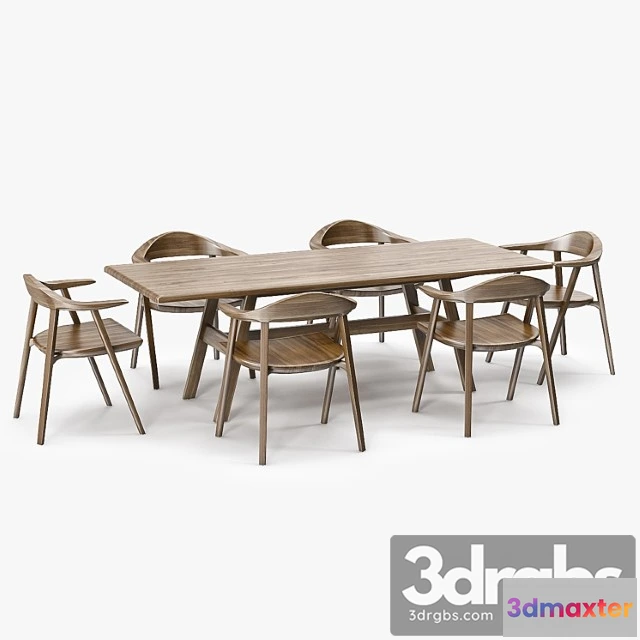 945506 - BassamFellows Mantis Side Chair Kant Table