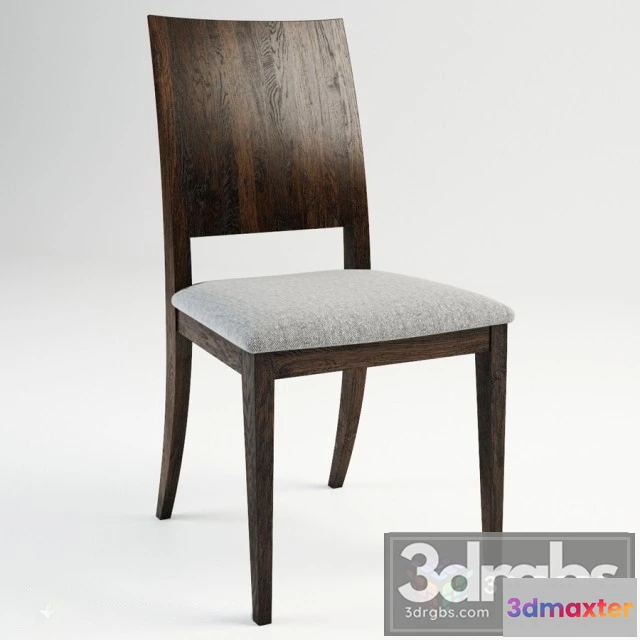 945594 - Benjara Lan 19 Inch Rubberwood Dining Chair