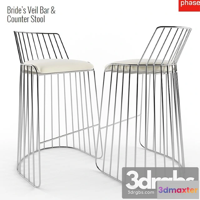 945812 - Bride Veil Bar Counter Stool - No.2